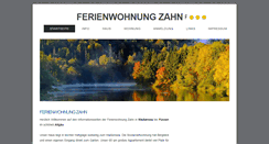 Desktop Screenshot of ferienwohnung-zahn.de